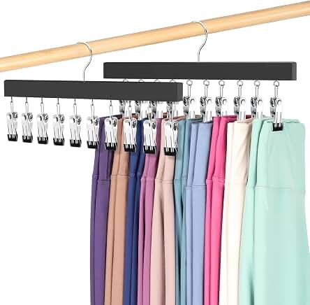 Karlliu 12 inch Space Saving Hangers for Sorting Clothes - Black, 3 Pack