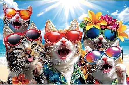 Puzzone Cats Selfie Jigsaw Puzzle 300 Pieces