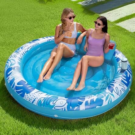 Sloosh Blue Pool Suntan Lounge