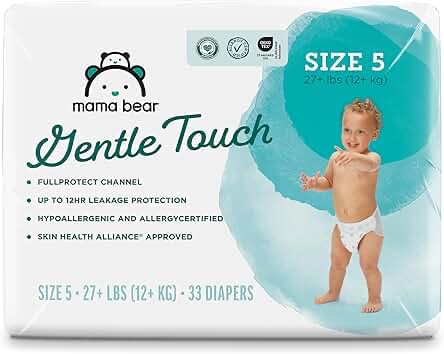 Mama Bear Gentle Touch Diapers, Size 5, 33 Count