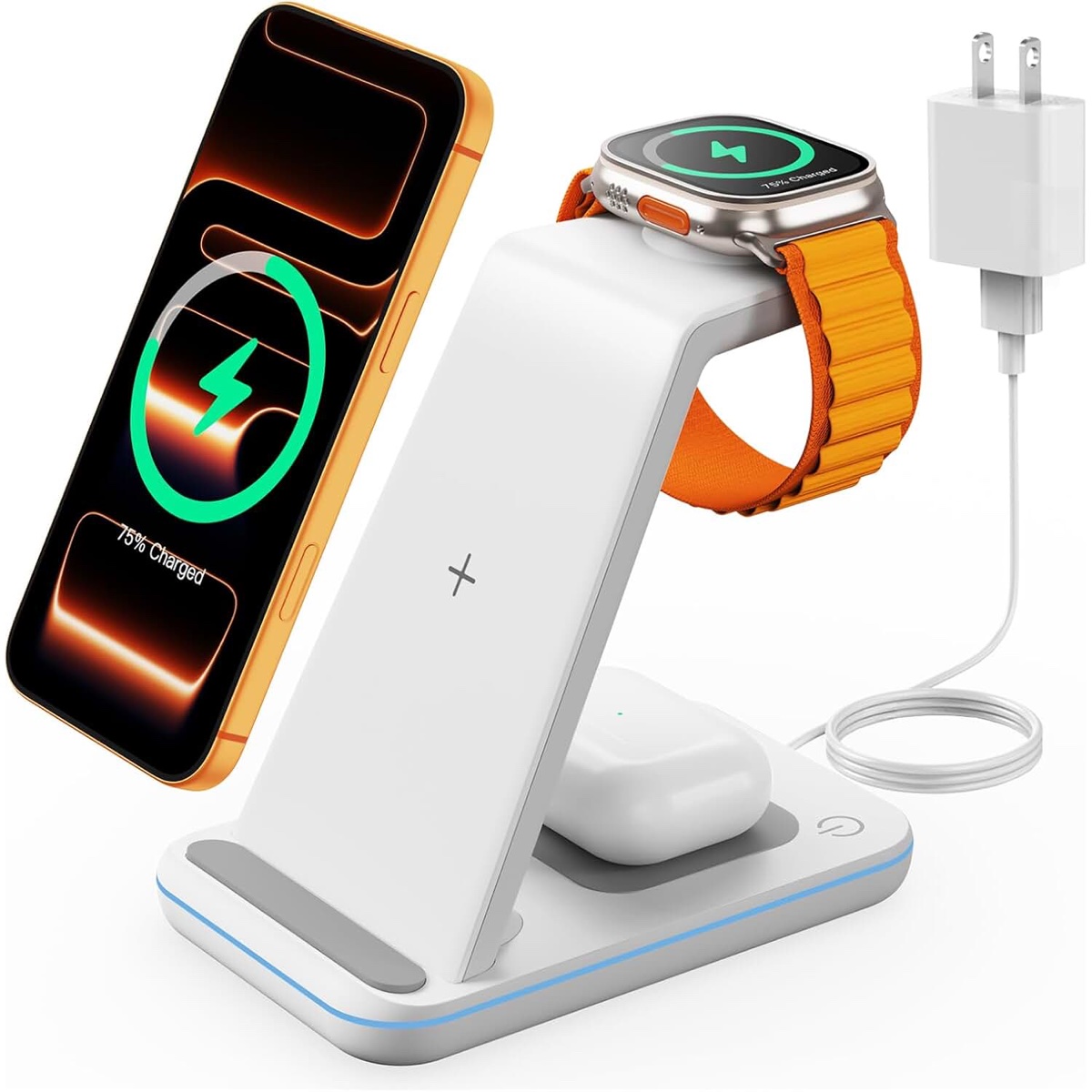 M5 3-in-1 Magnetic Wireless Charging Stand (Black)