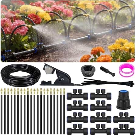 Drip Irrigation System for Plants, 2/5 inch Hose