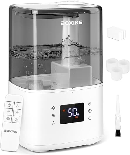 BOXING Ultrasonic Warm and Cool Mist Humidifier