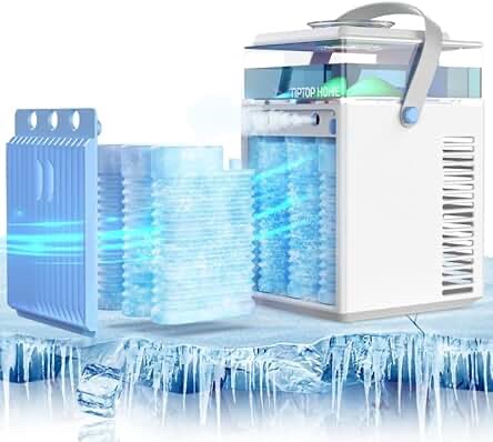 Portable Desktop Cooling Fan with Spray Humidifier