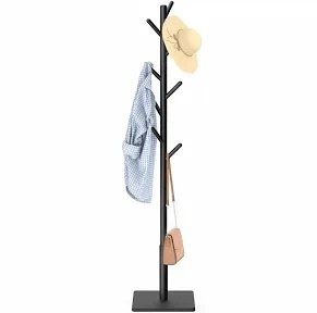 Stylish Coat Rack (All Black) stock photo may not be an exact match