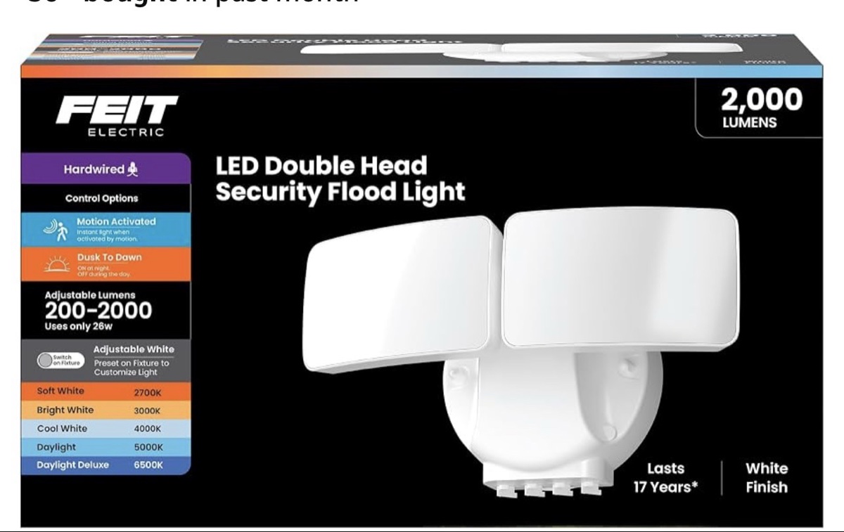 Feit Electric Smart Dual Head Motion Security Flood Light