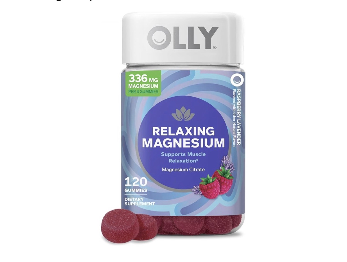 OLLY Relaxing Magnesium Gummies, Berry Flavor