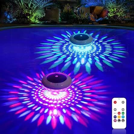 Solar Powered Floating Pool Light with Remote