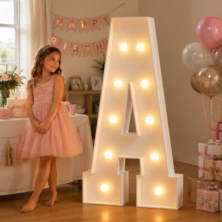 LETTER E**11ITINO 4FT Marquee Letter E Anniversary Decor