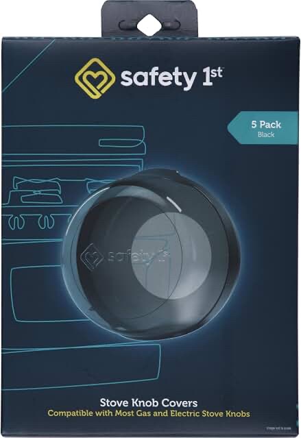 Safety 1st Stove Knob Covers, 5 Pack, Black