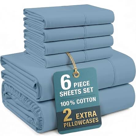 Casa Platino Luxury 1000 Series Micro Sheet Set - King, Navy Blue