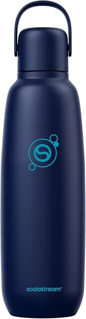 SodaStream Fizz&Go Stainless Steel Carbonating Bottle, 30 fl.oz/900ml