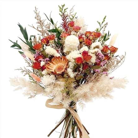 TEWEI QI Dried Rose Flower Bouquet for Mother/Friend