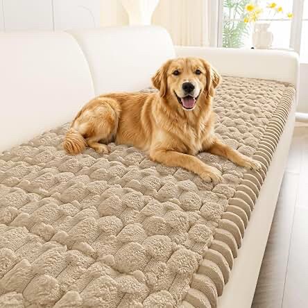 Quruyan Non-Slip Furniture Protector, Khaki, 27.6" x 70.5"
