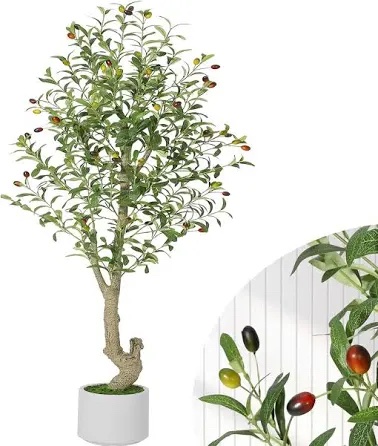 Artificial Potted Olive Tree