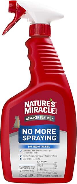 Nature's Miracle Advanced Platinum No More Spraying Indoor Training Spray, 24 fl oz