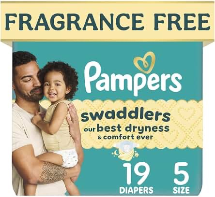 Pampers Swaddlers Diapers Size 5, 19 Count