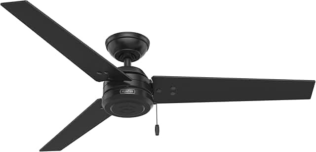 Harbor Breeze The Stokes II 52-in Matte Black Indoor/Covered Outdoor Ceiling Fan