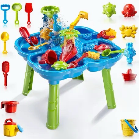 Kenthoris Water Table Full of Happiness 18M+ Children's Sand and Water Activity Table