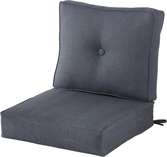 BOSSIMA Outdoor Patio Furniture Cushions, Cast Slate