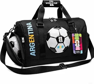 FIFA World Cup 2026 Gym Travel/Sports Bag (Black/White)