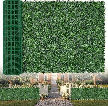 EverNature Artificial Boxwood Roll Backdrop and Fence Decor 48" x 120"