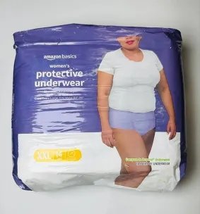 Amazon Basics Women's Protective Underwear, Maximum Absorbency, XXL 42 count