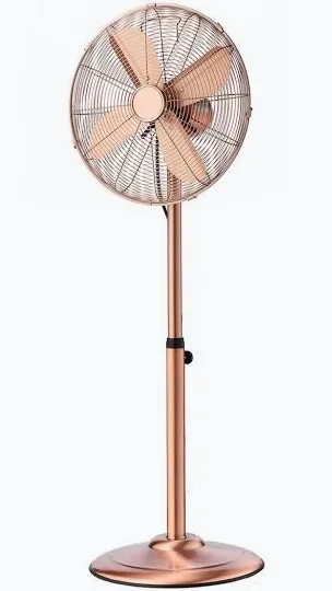 16-Inch High Velocity Pedestal Fan, 1450 CFM Industrial Standing Floor Fan with Handle, 75ยฐ Oscillating, 3-Speed Adjustable Height, Metal Made for Commercial, Garage, Workshop, Home