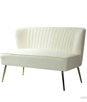 Monica Loveseat - Ivory (Item # SFM0140-IVORY)