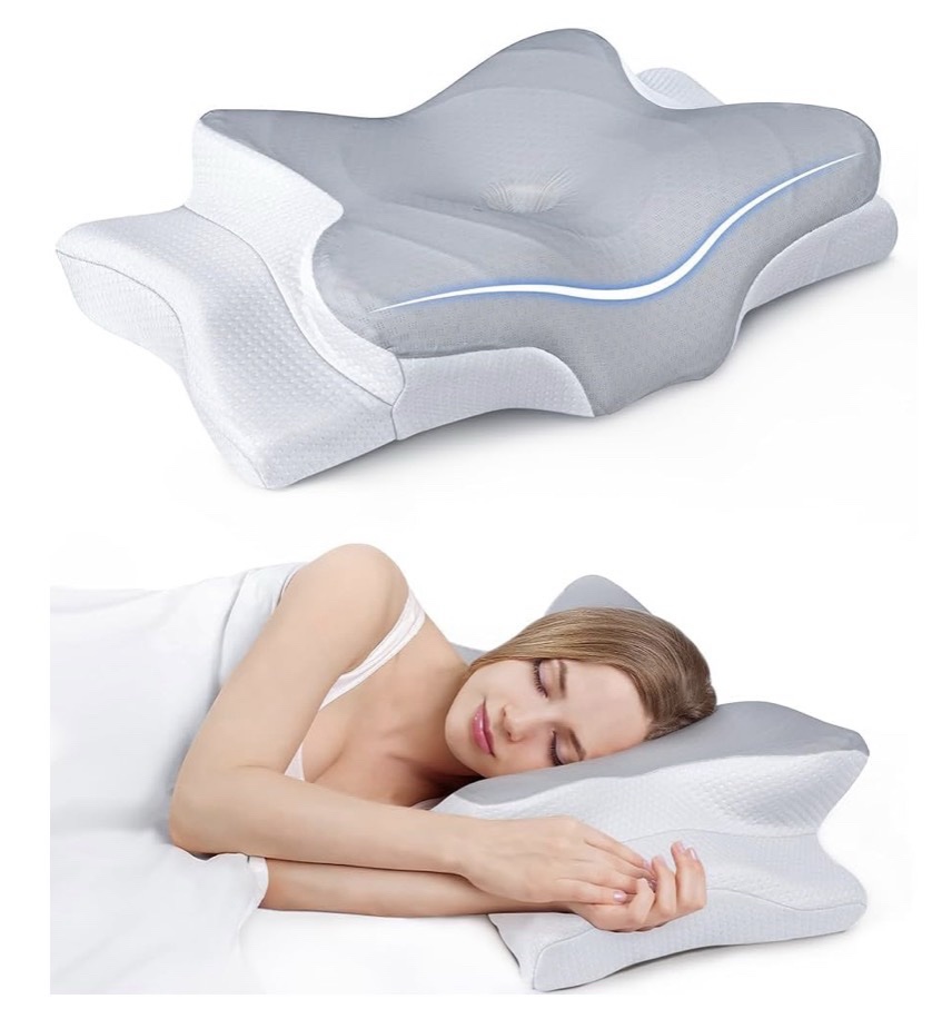Supportive Memory Foam Pillow (Rolled Packaging)