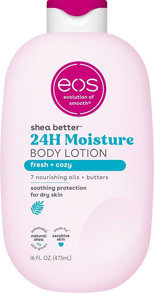eos Shea Better 24H Moisture Body Lotion, Fresh & Cozy, 16 fl oz