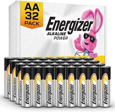 Energizer AA Alkaline Batteries, 32-Pack