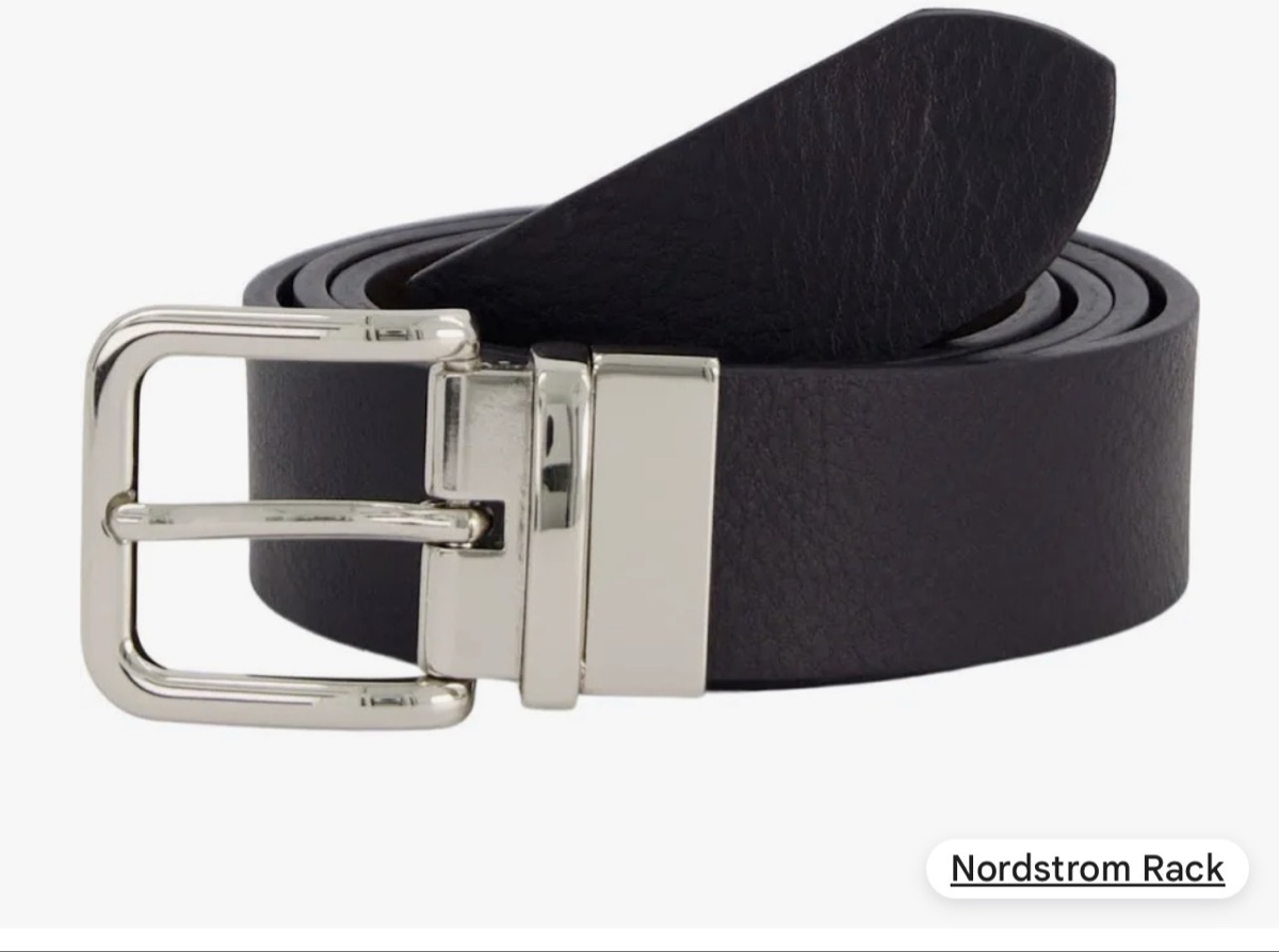 VANNANBA Men's Reversible Belt Adjustable ALL BLACK