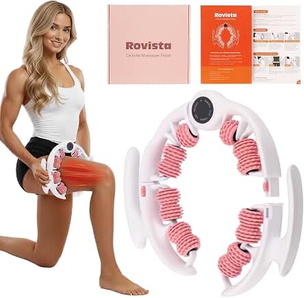 Cellulite Massage Roller and Lymphatic Drainage Massager - Pink