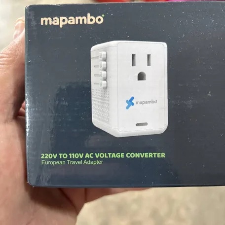 Mapambo 220V to 110V AC Voltage Converter European Travel Adapter