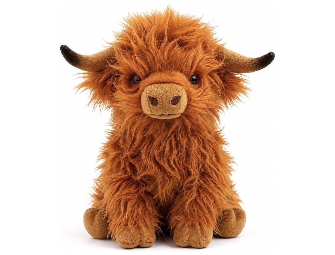 Unbranded Highland Cow Cuddle Friend Plush Toy