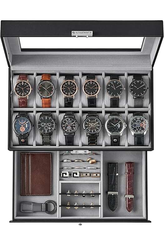 SONGMICS Watch Box JOW008K01