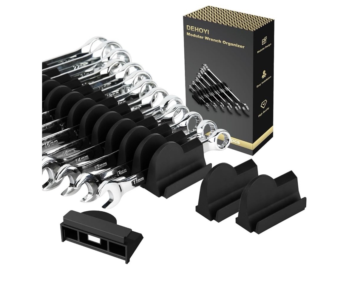 MATSCOVER 80 Piece Wrench Storage Organizer Tray