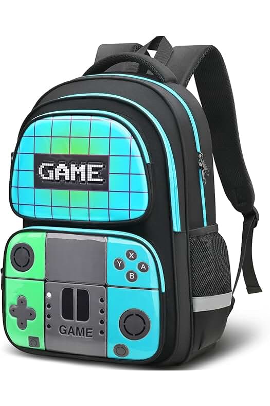 Similar to photo Retro Game Console Themed School Backpack for Kids