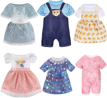 Happy Every Day Girl Doll with 6 Sets Kawaii Doll Clothes