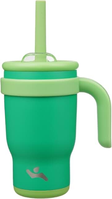 Konokyo 14oz Stainless Steel Insulated Tumbler with Side Handle - Olive Green