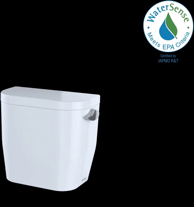 TOTO Entrada Two-Piece Toilet Tank, Round, 1.28 GPF, Cotton White, #01