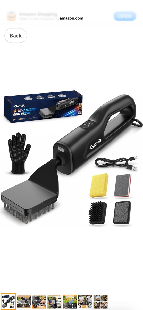 Similar to photo -K SN LM Motorized Grill Cleaning Brush Kit GB01