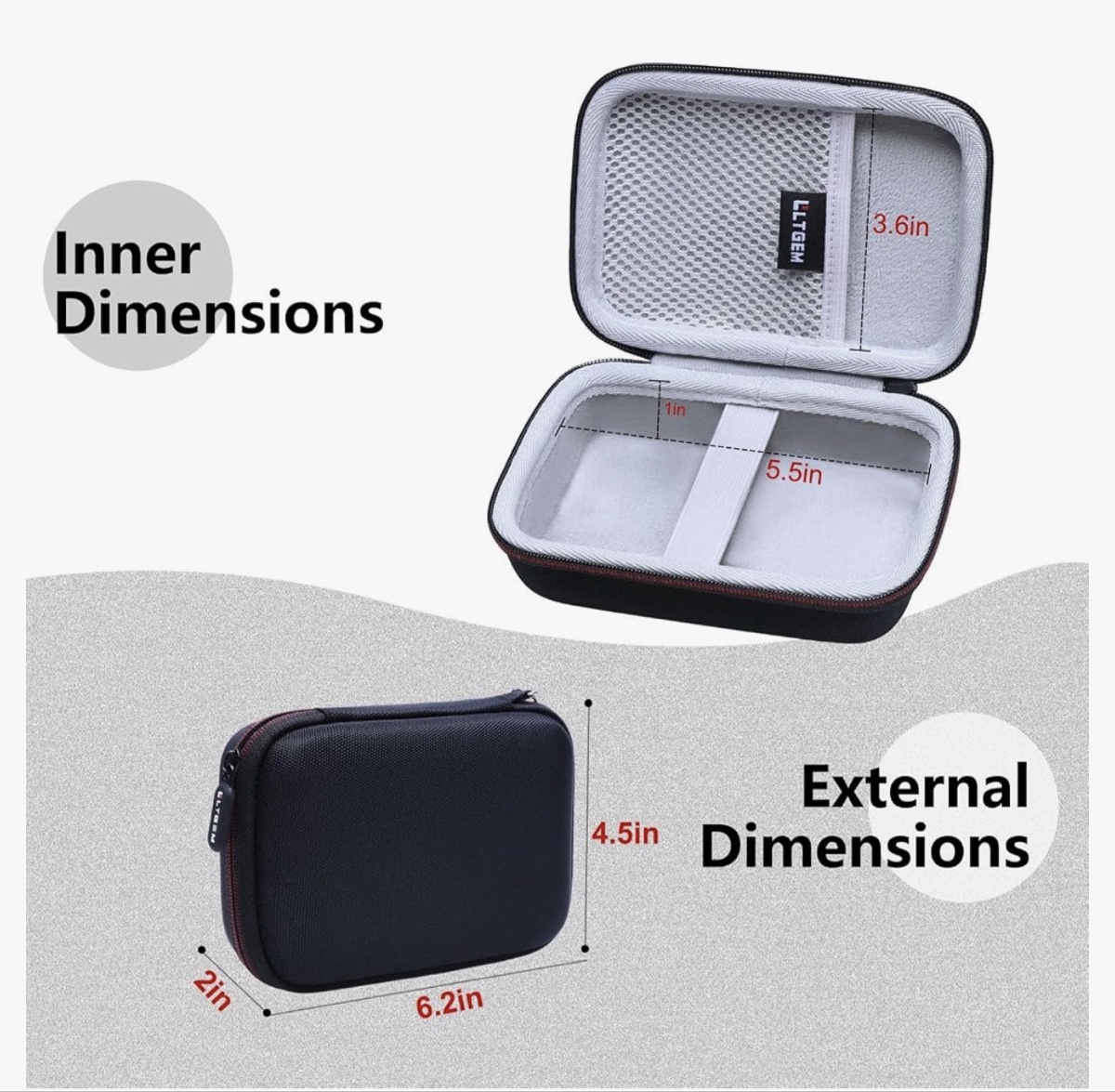 LTGEM Carrying Case for Instant Film Camera Green