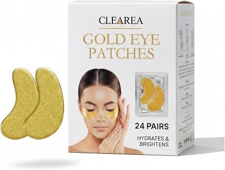 CLEAREA Gold Eye Patches - 24 Pairs