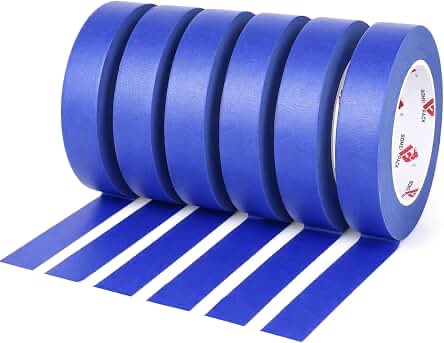 Spartan Industrial 1" x 60 yd Blue Masking Tape - 6 Pack