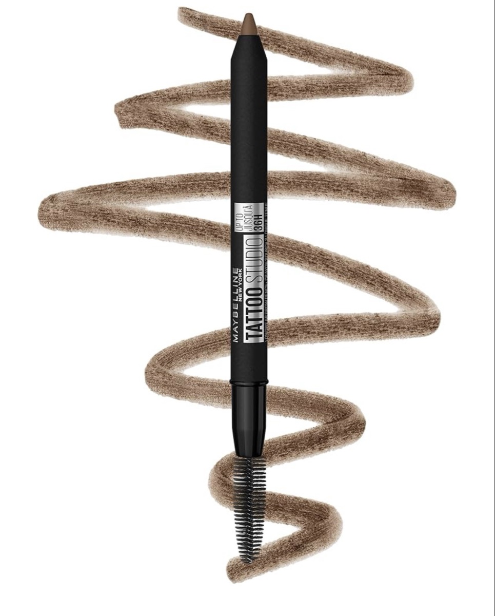 Maybelline Tattoo Studio Sharpenable Brow Pencil, 255 Soft Brown