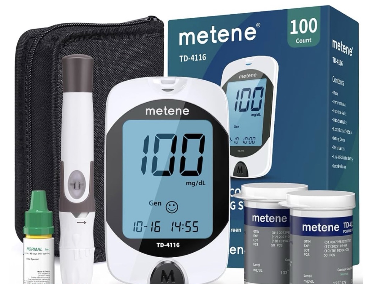 metene TD-4116 Blood Glucose Monitoring System 100 Count