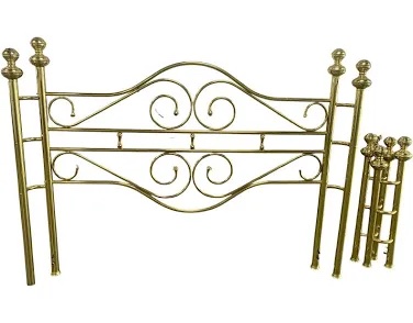Brass bed rails