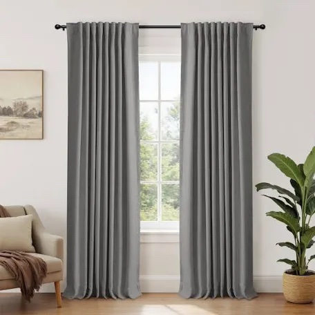 Swandream Pinch Pleated Blackout Curtains, 40x96, 2 Pack